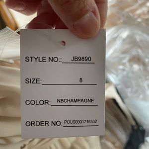 Girls 8 Jr. Bridesmaid, David’s Bridal, champagne